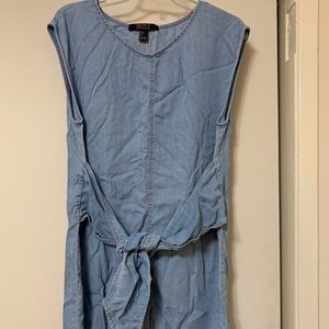 Light denim short denim dress